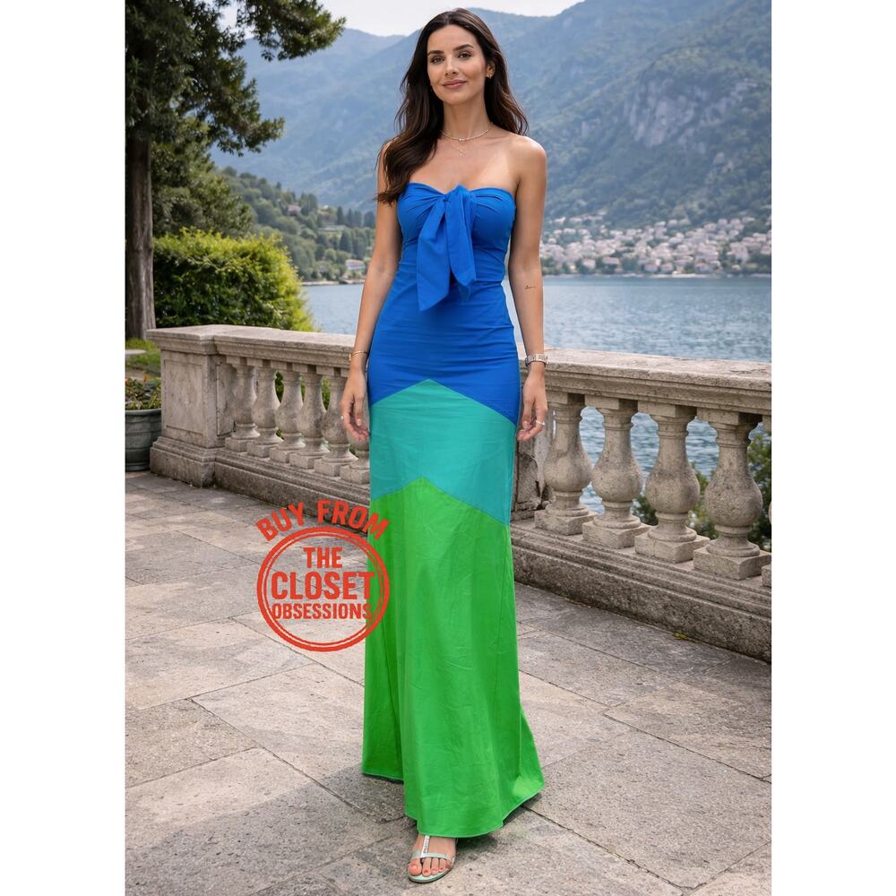 Mango x Simon Miller Colorblock Strapless Maxi Dress NWT - Picture 9 of 16